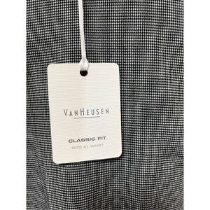 Van Heusen Black & White Trouser Leg Classic Fit Pant sz 14 R NWT